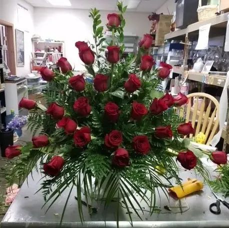 Rose Basket Arrangement