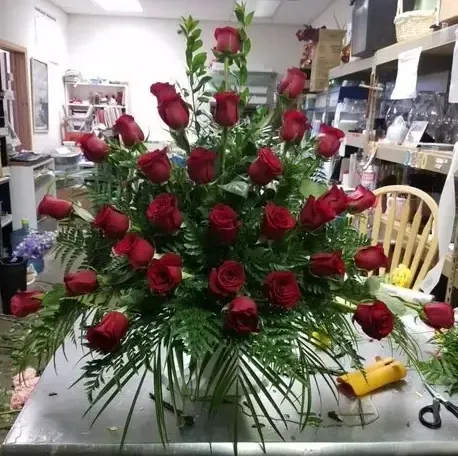 Rose Basket Arrangement