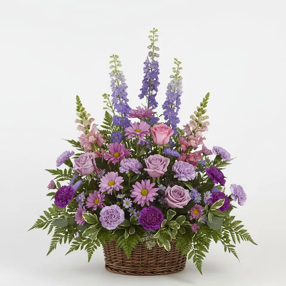 Whimsical Lavender Basket Whimsical Lavender Basket