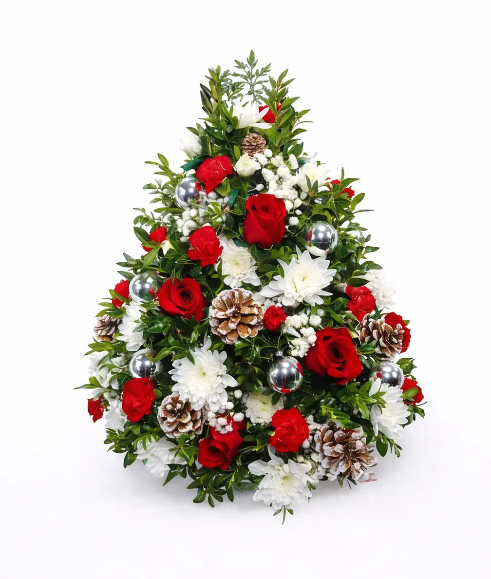 Christmas Tree Floral Arrangement Christmas Tree Floral Arrangement