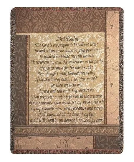 23rd Psalm Throw Blanket