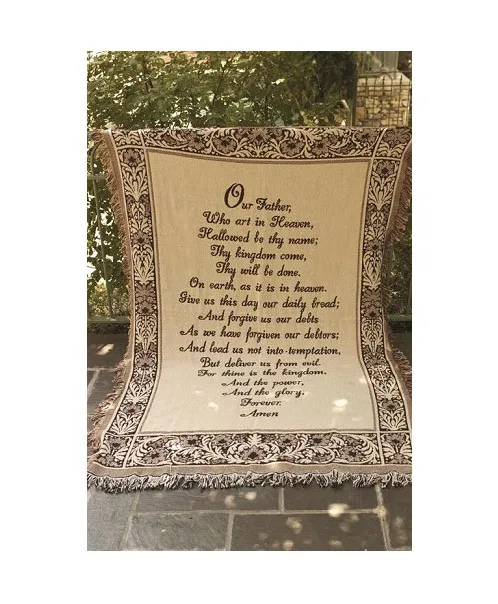 Lord's Prayer Throw Blanket Lord's Prayer Throw Blanket