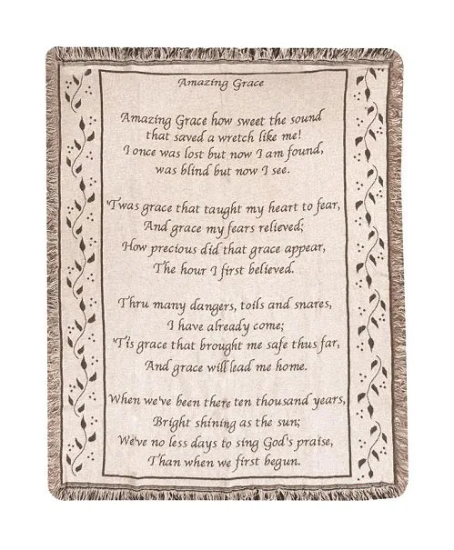 Amazing Grace Throw Blanket Amazing Grace Throw Blanket