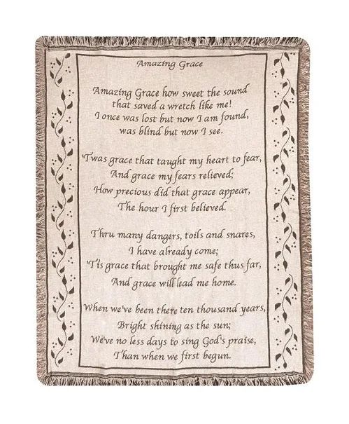Amazing Grace Throw Blanket