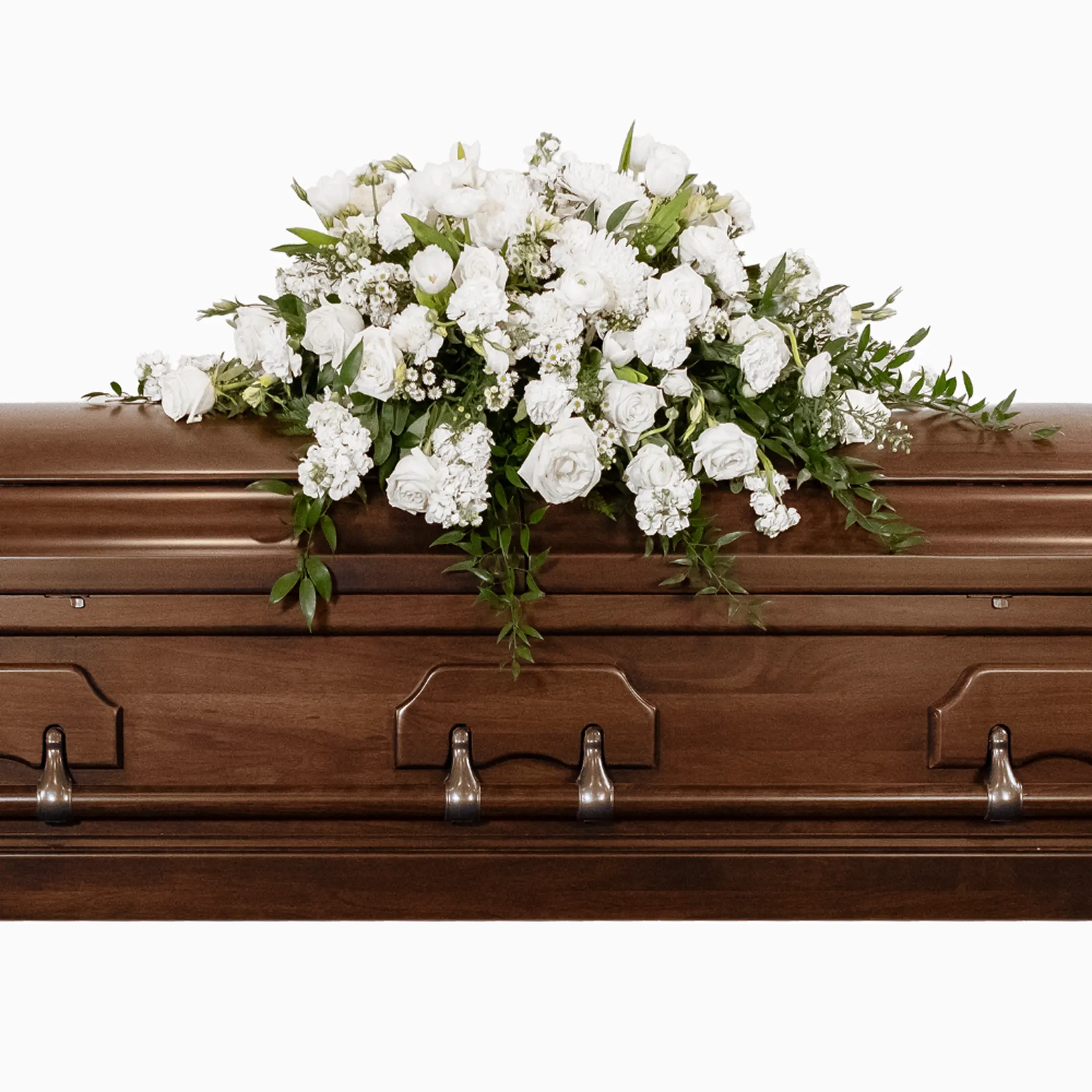 White Casket Spray White Casket Spray