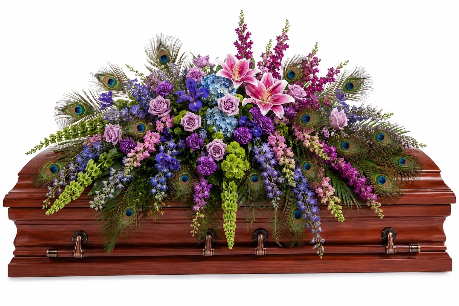 Plumes of Grace Casket Spray