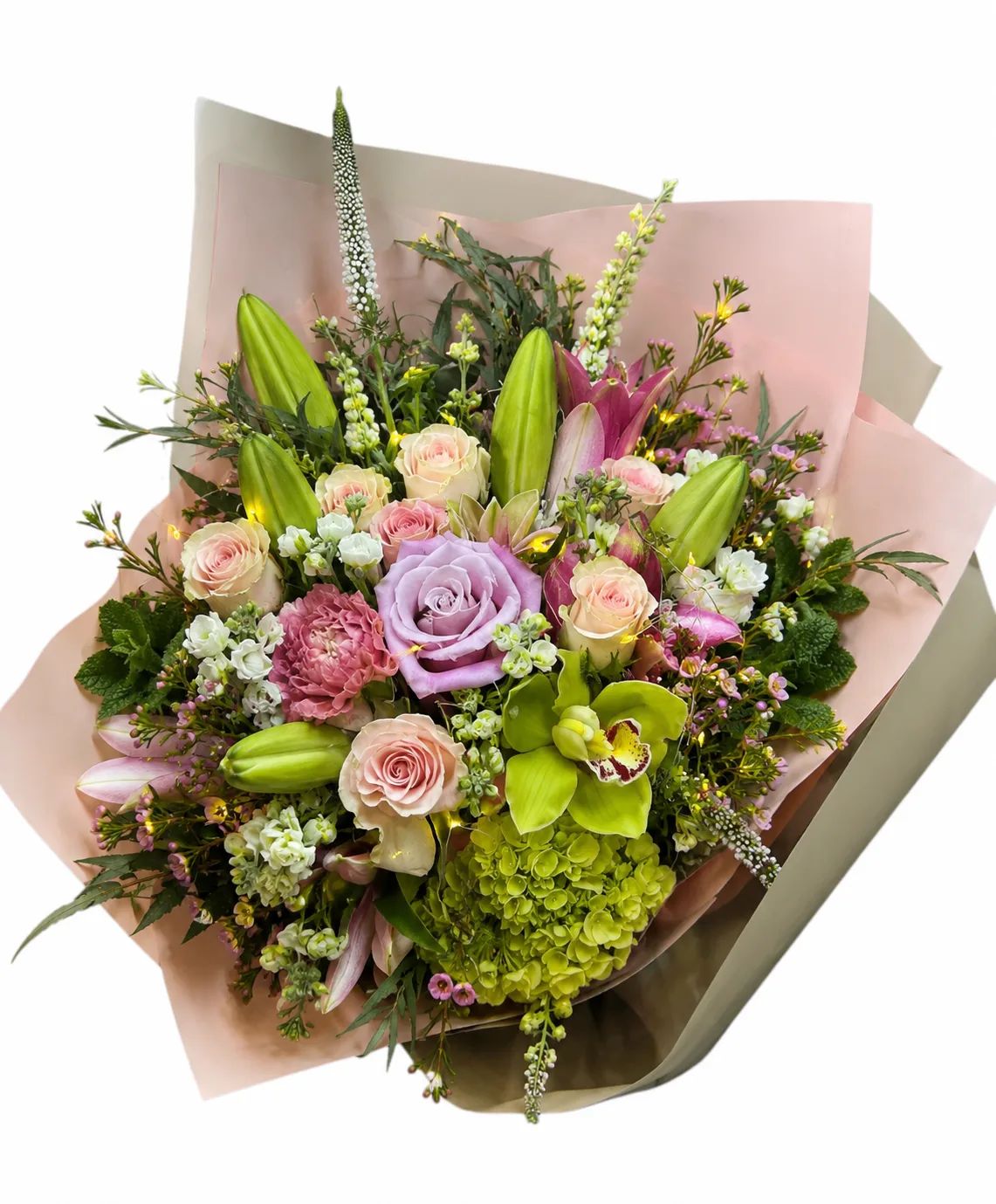 Designer's Choice Beautiful Bloom Wrapped Bouquet