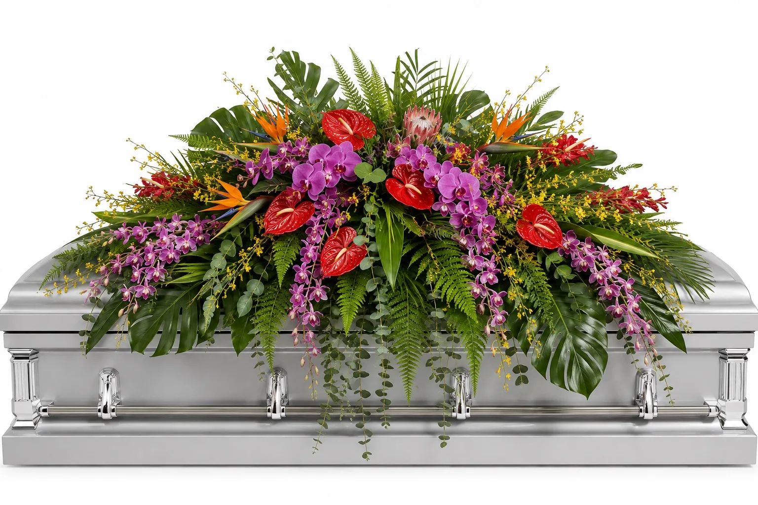 Paradise Remembered Casket Spray