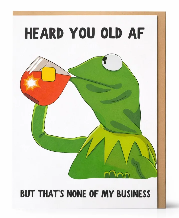 Heard You Old AF Greeting Card Heard You Old AF Greeting Card