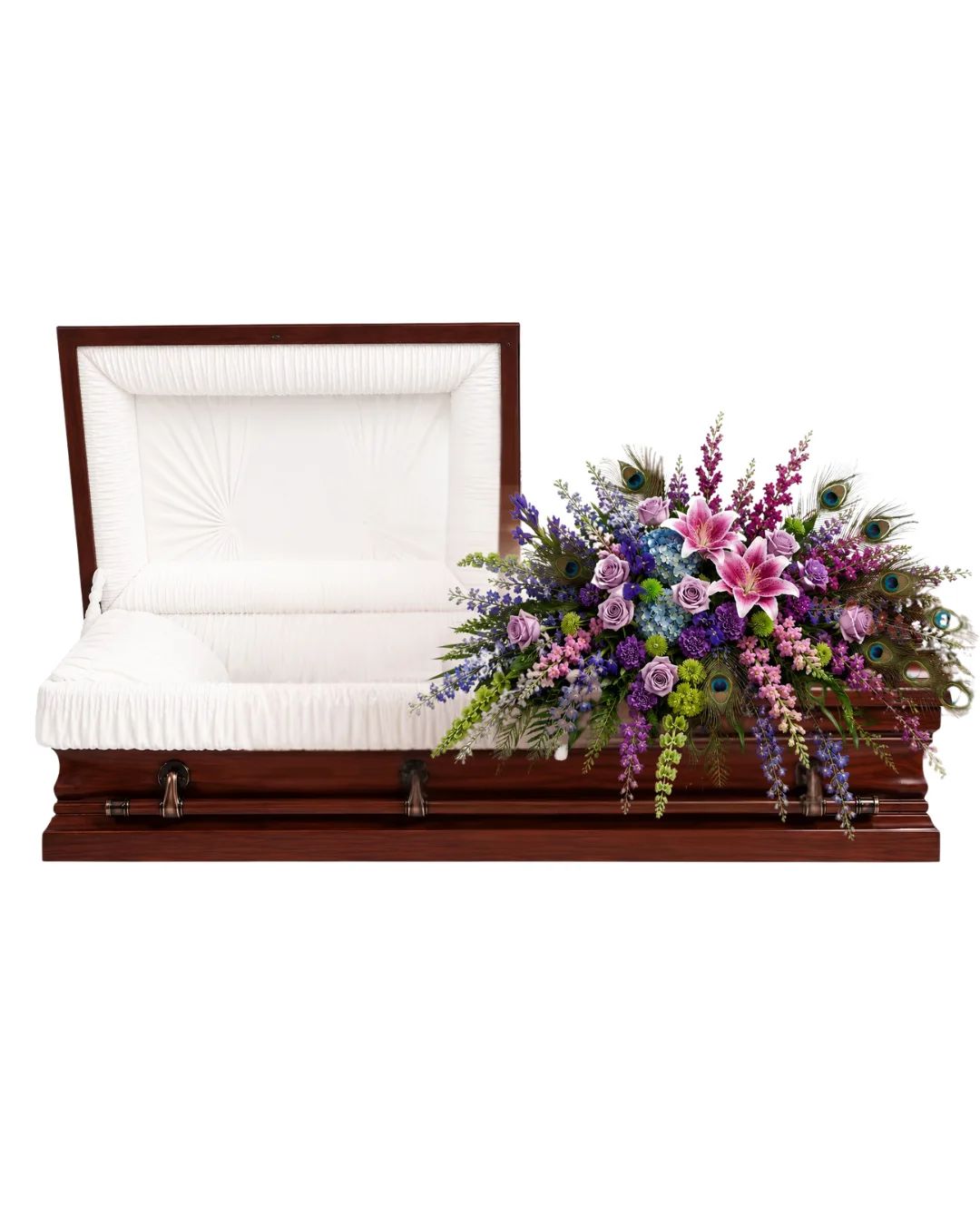 Plumes of Grace Casket Spray