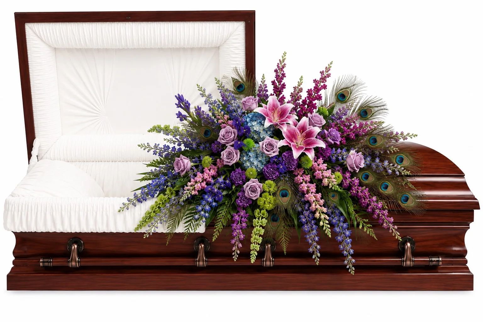 Plumes of Grace Casket Spray