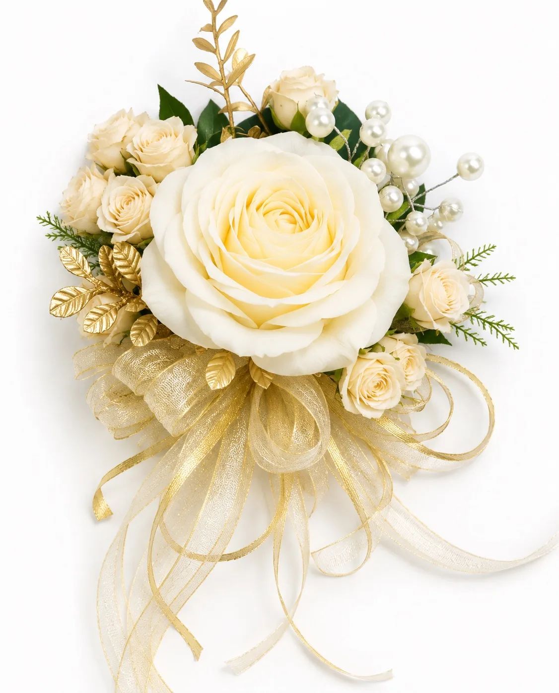 Elegant Single Rose Wrist Corsage