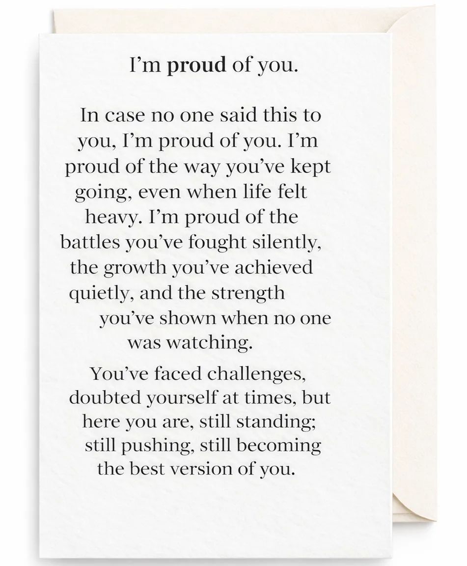 Proud of You! Greeting Card