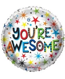 You're Awesome Mylar 18" Helium Filled Balloon