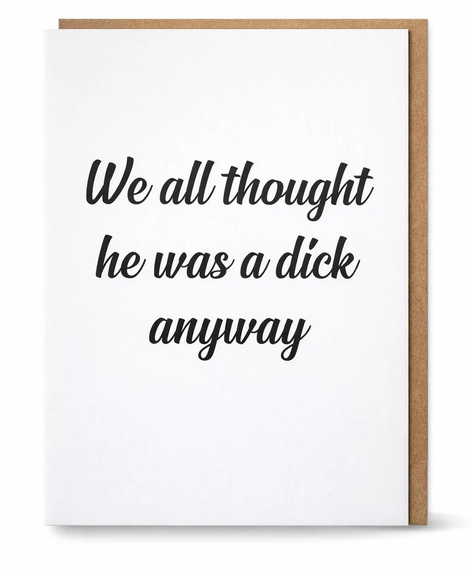 We All Knew Greeting Card