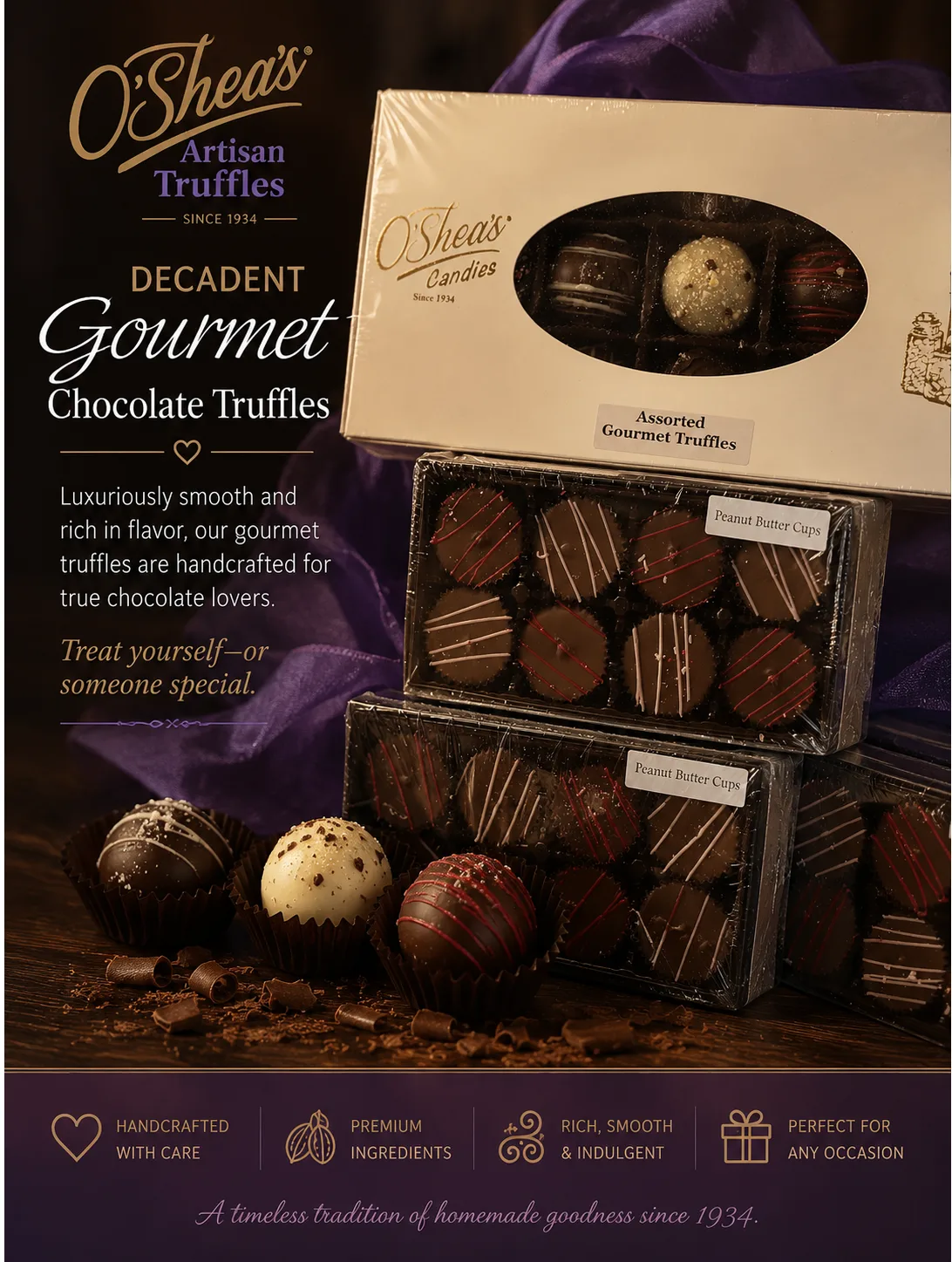 Gourmet Chocolate O'sheas Chocolate Gourmet Chocolate O'sheas Chocolate