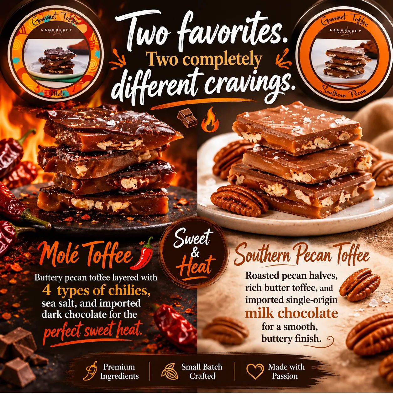 Toffee Mole or Southern Pecan
