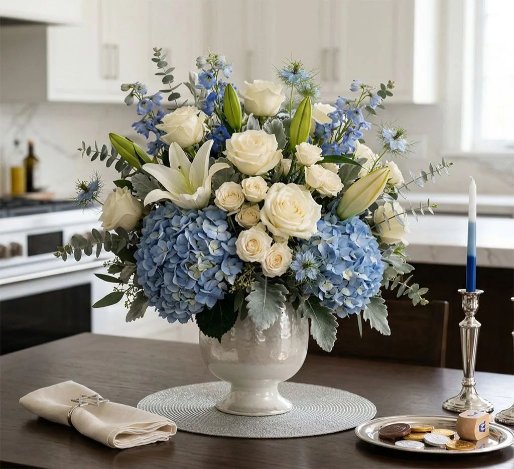 Hanukkah Premium Designer’s Choice Flower Arrangement