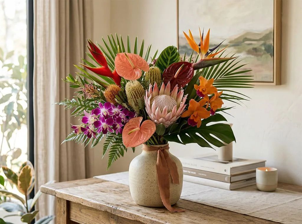 Modern Tropical Designer’s Choice Flower Bouquet