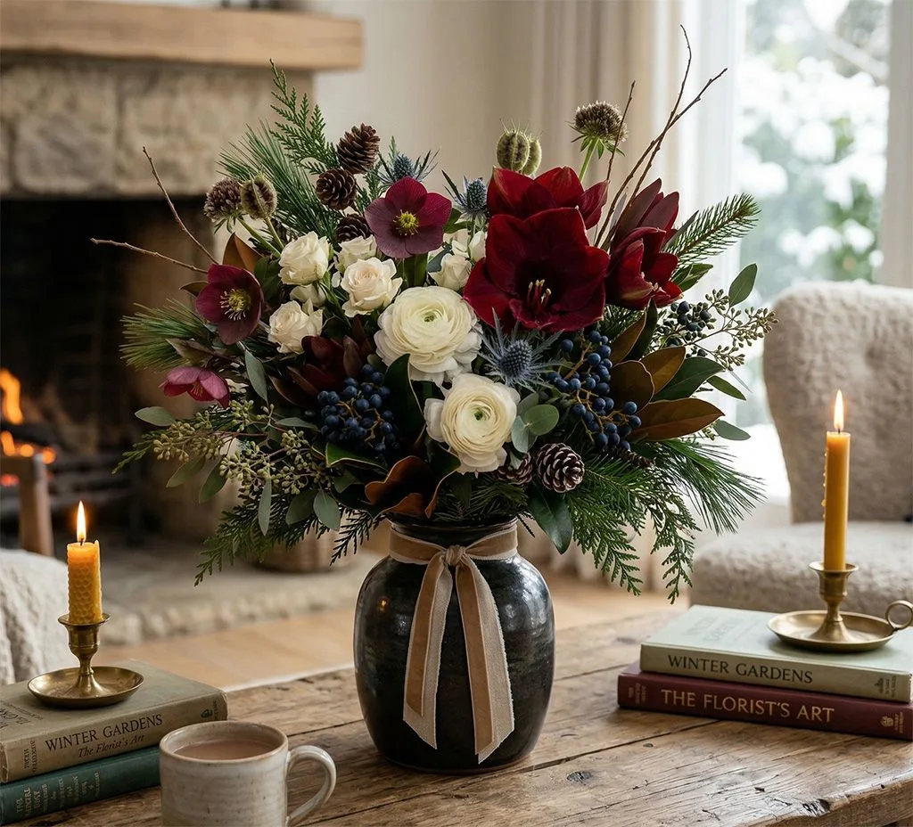 Winter Designer’s Choice Flower Arrangement Winter Designer’s Choice Flower Arrangement