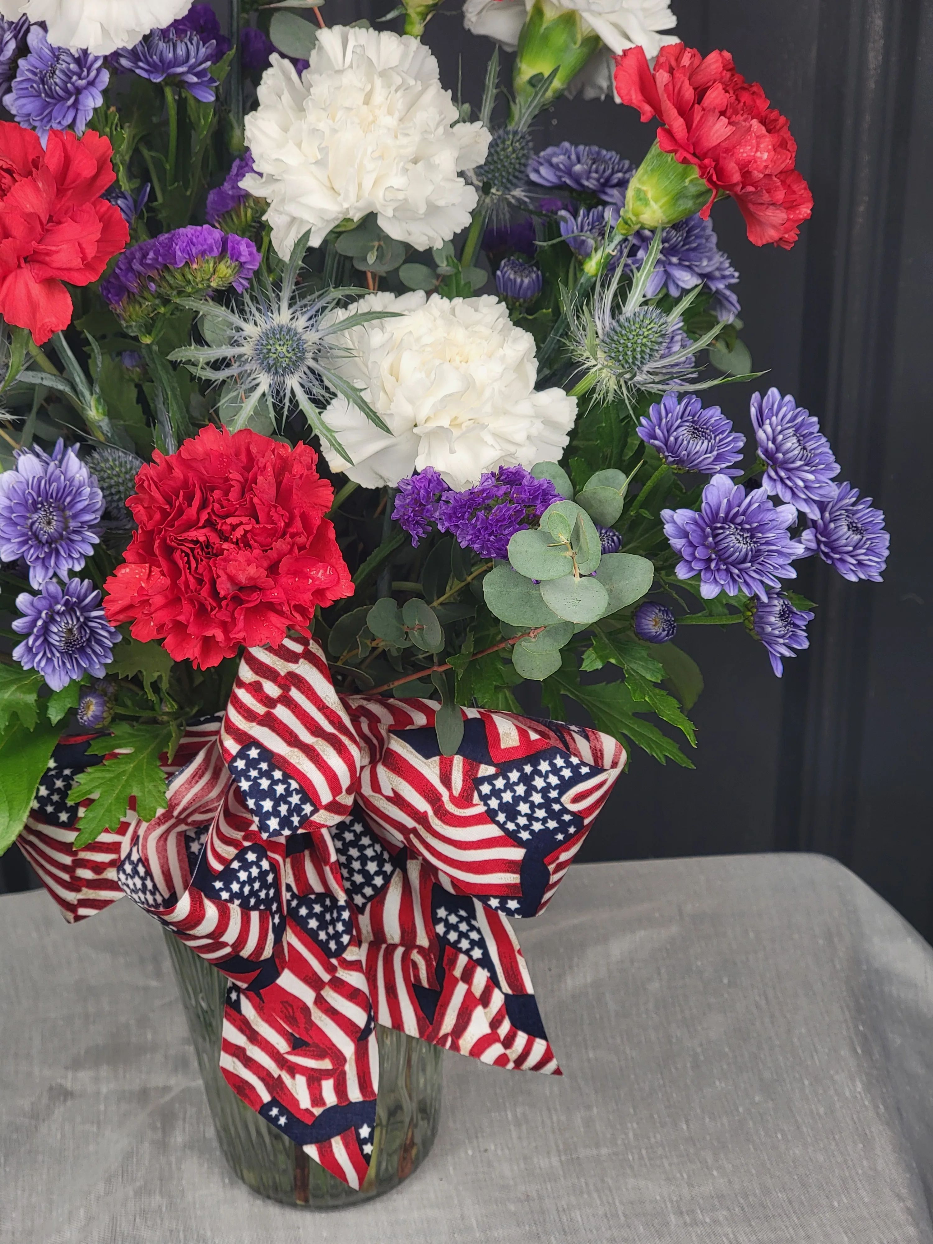 Red, White & Boom Vase