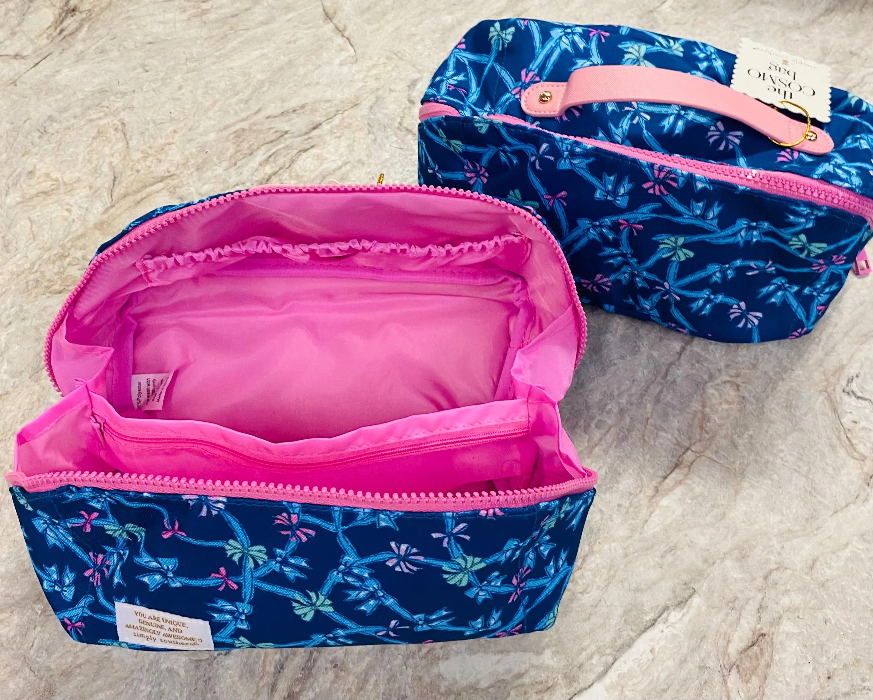 Simply Southern Bow Cosmetic Bag Simply Southern Bow Cosmetic Bag
