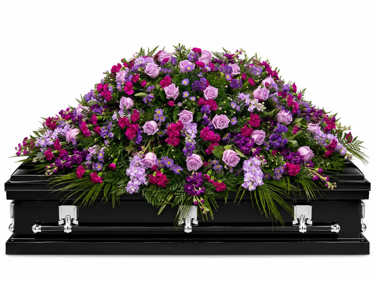"Lavender Garden Farewell Casket Spray