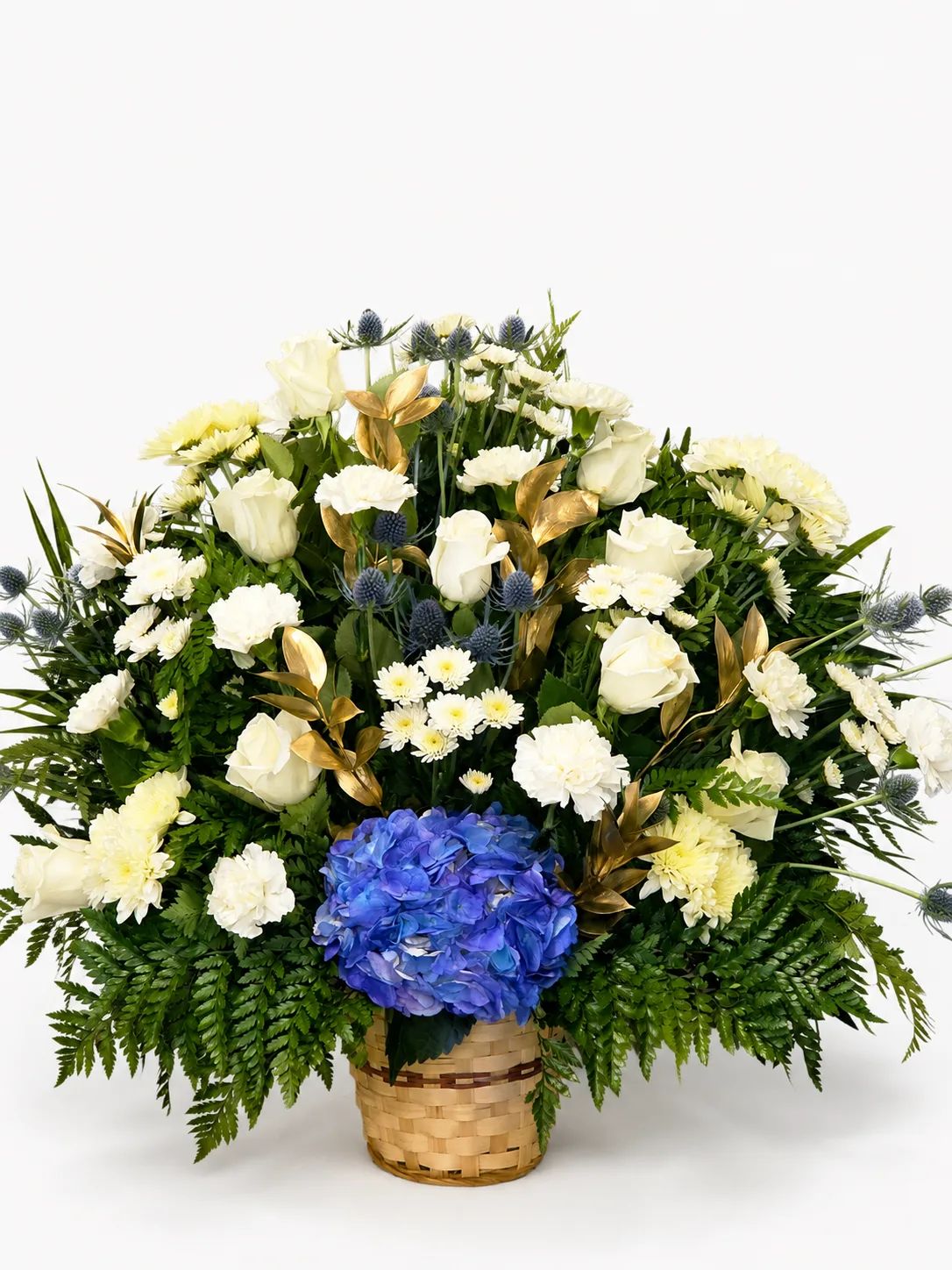 Blue & Gold Serenity Basket