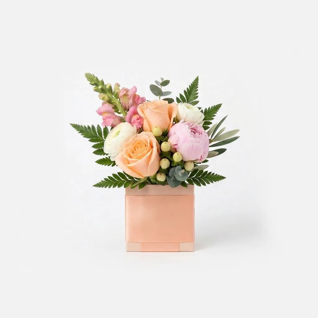 Blossoms of Elegance Pocket Square Boutonniere