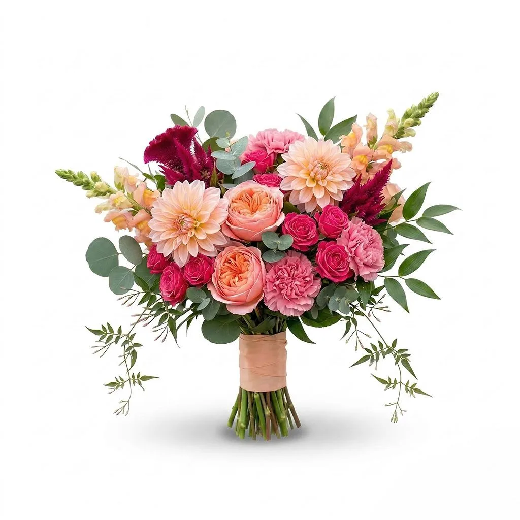 Peach Sunset Garden Promquet Peach Sunset Garden Promquet