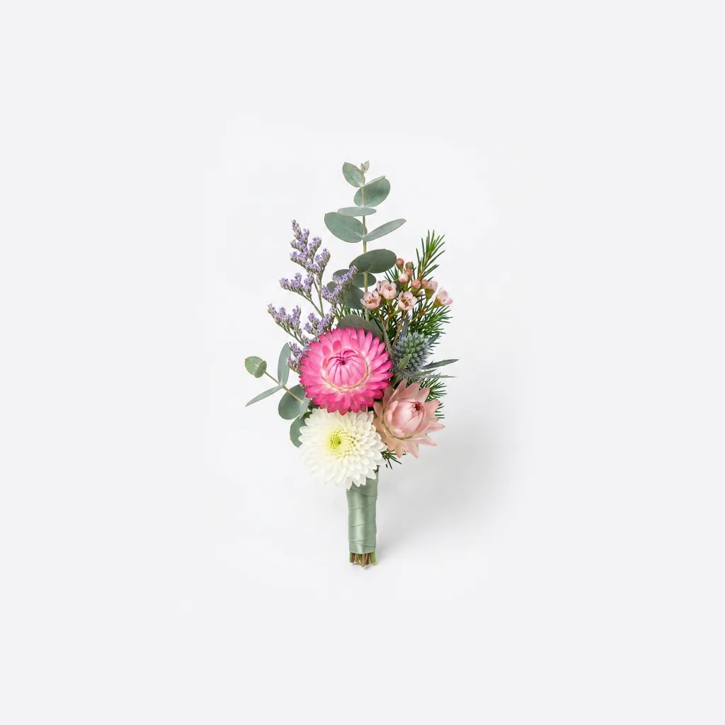 Sunset Protea Wildflower Boutonniere Sunset Protea Wildflower Boutonniere