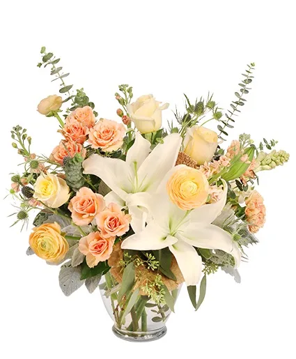 Playful Peach Flower Design Playful Peach Flower Design