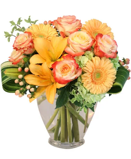 Love Me at Sunset Vase Arrangement Love Me at Sunset Vase Arrangement