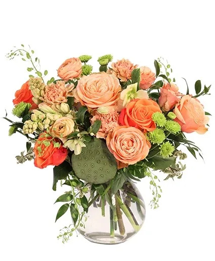 A Pinch of Peach Floral Arrangement A Pinch of Peach Floral Arrangement
