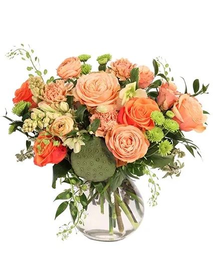 A Pinch of Peach Floral Arrangement