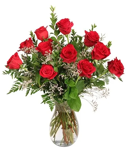 Burning Red Roses Rose Arrangement Burning Red Roses Rose Arrangement