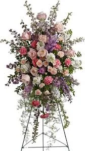 Pastel Funeral Spray Pastel Funeral Spray