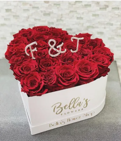 YOU & ME, HEART BOX FRESH-CUT ROSES YOU & ME, HEART BOX FRESH-CUT ROSES