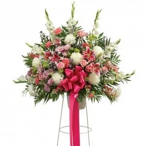Pastel Basket On A Stand