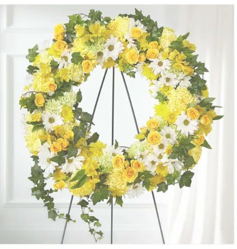 Golden Remembrance Wreath