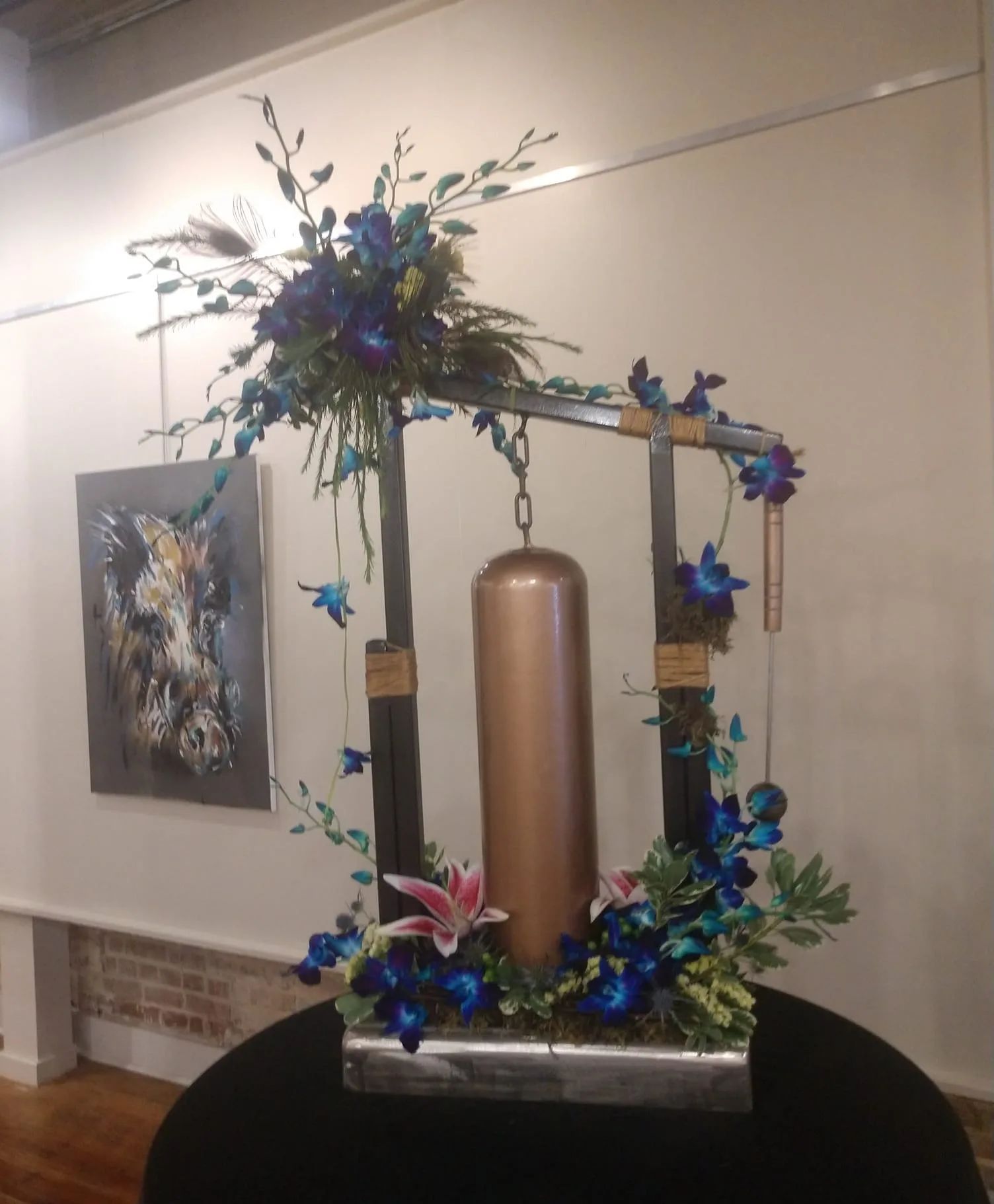 Dendrobium Orchids on Gong - Event Aiken Center for the Arts - Custom Design
