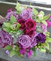 Mary Mauve Bouquet Custom Round