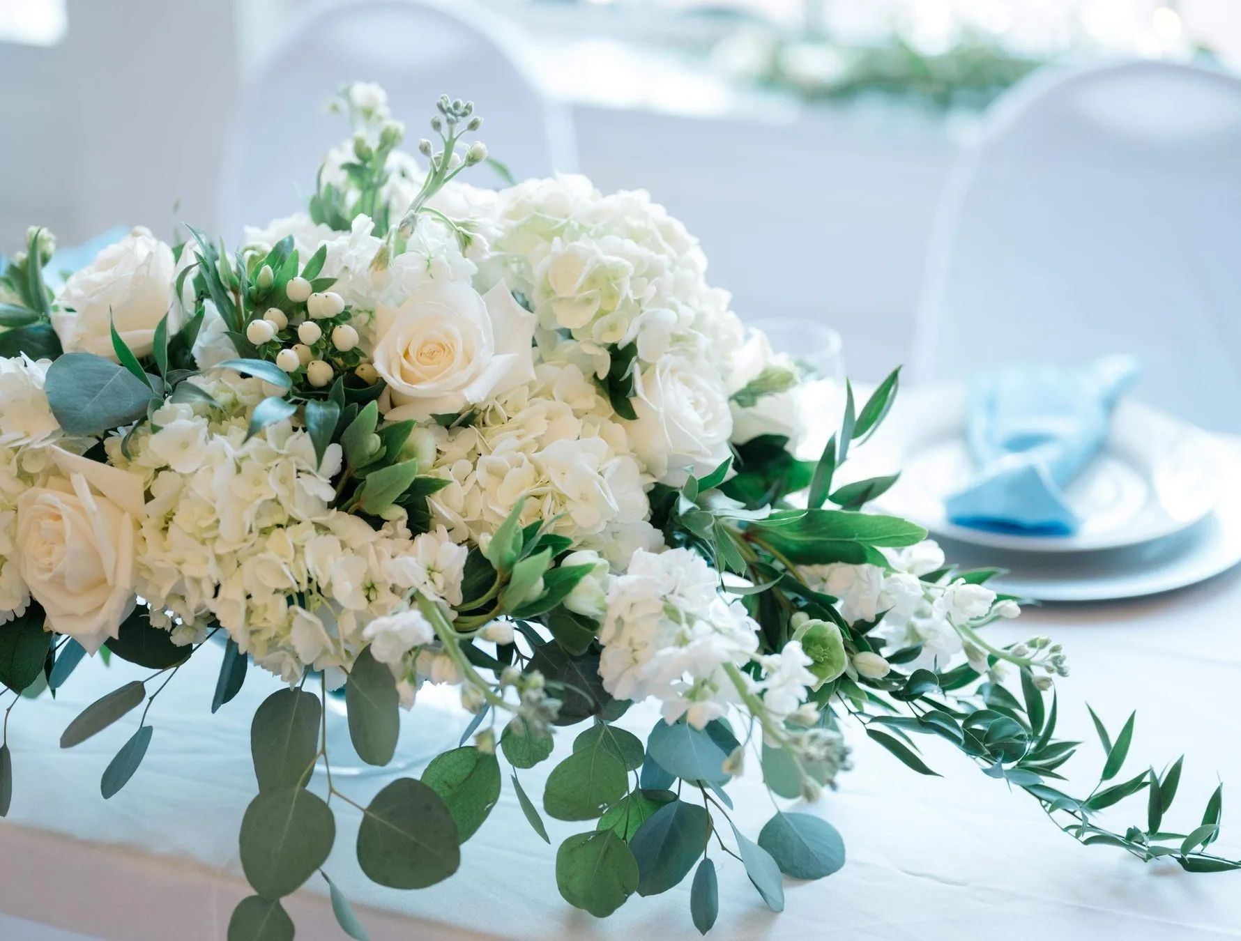 Sweetheart Table Reception Ceterpieces