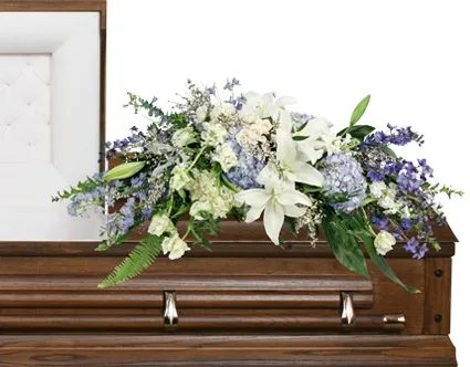 Angelic Embrace Casket Spray