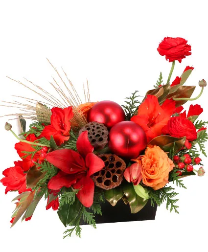 Ravishing Rich Red Christmas Arrangement Ravishing Rich Red Christmas Arrangement