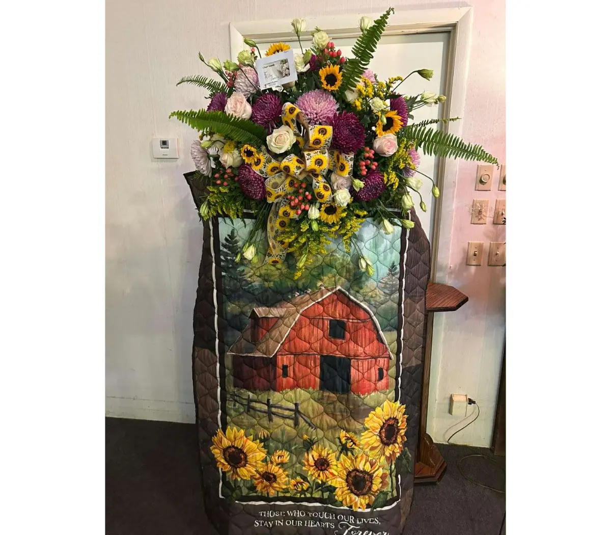 Throw with Flowers Throw with Flowers