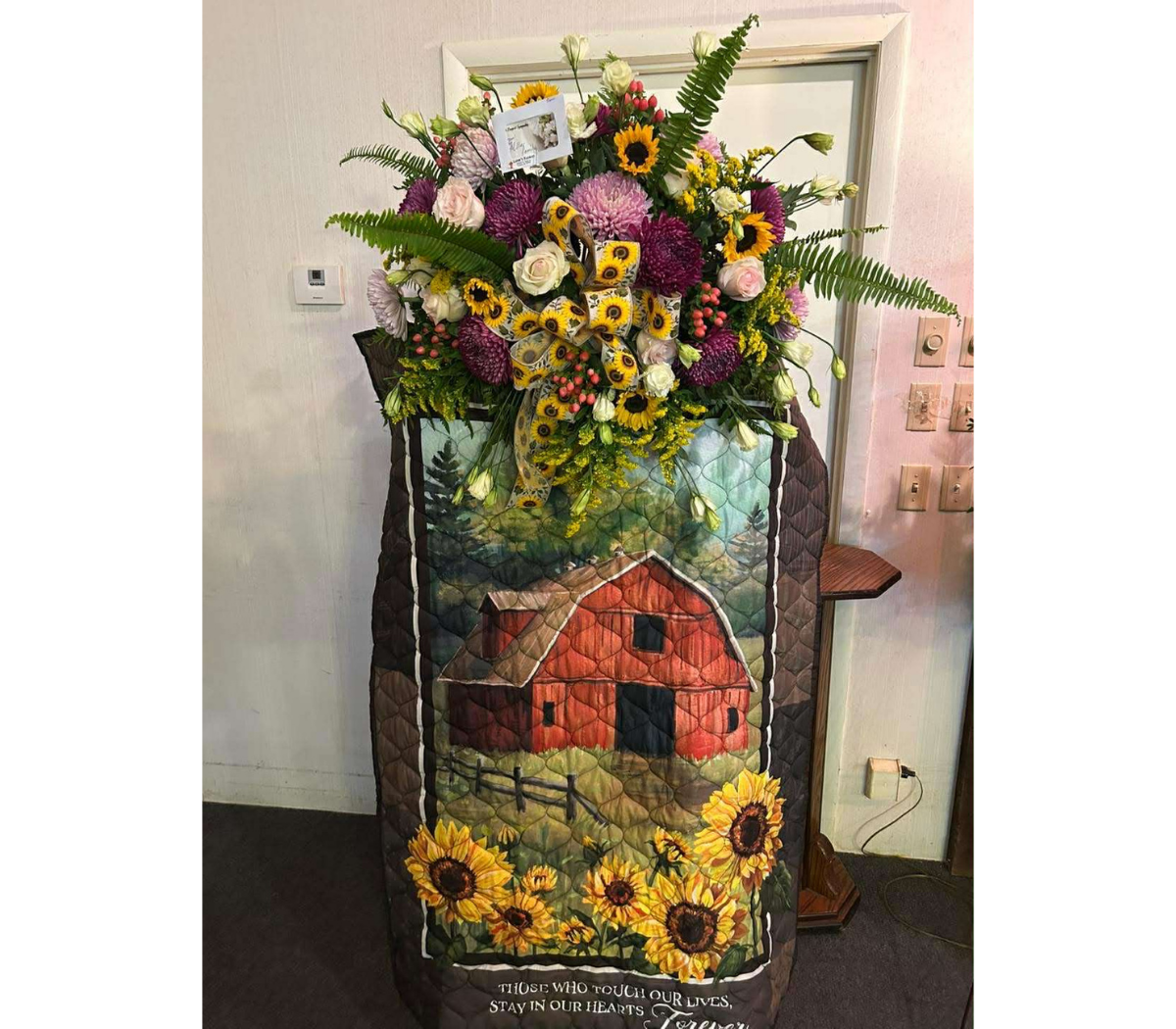 Throw with Flowers Throw with Flowers