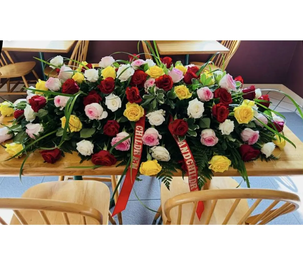 Rose Casket Spray Rose Casket Spray