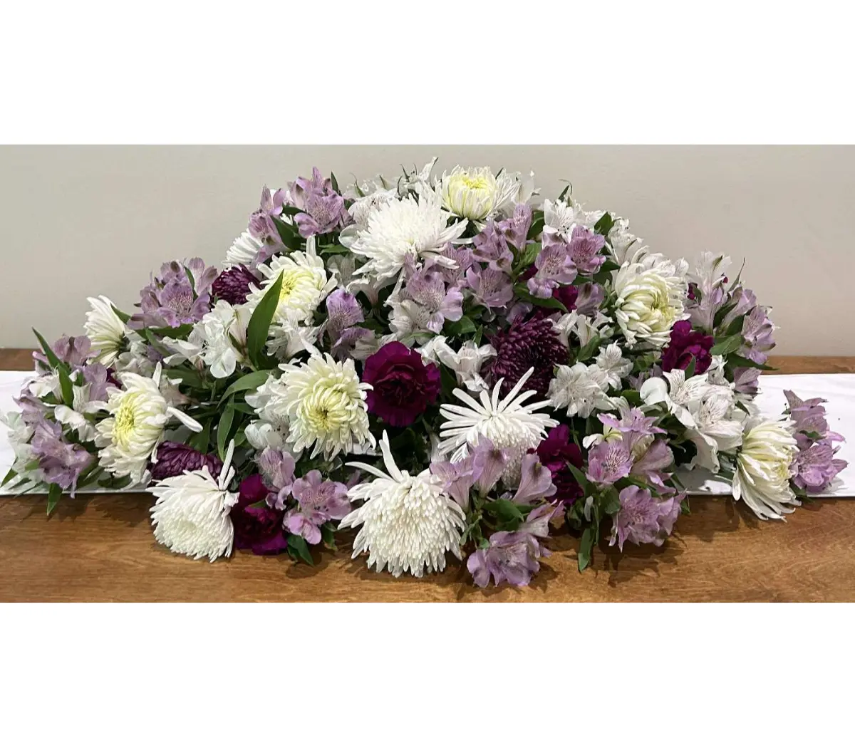 Purples casket spray Purples casket spray