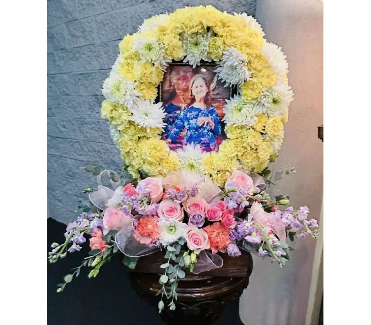 Flower Box with Wreath